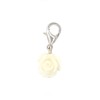 Small ivory rose dangle