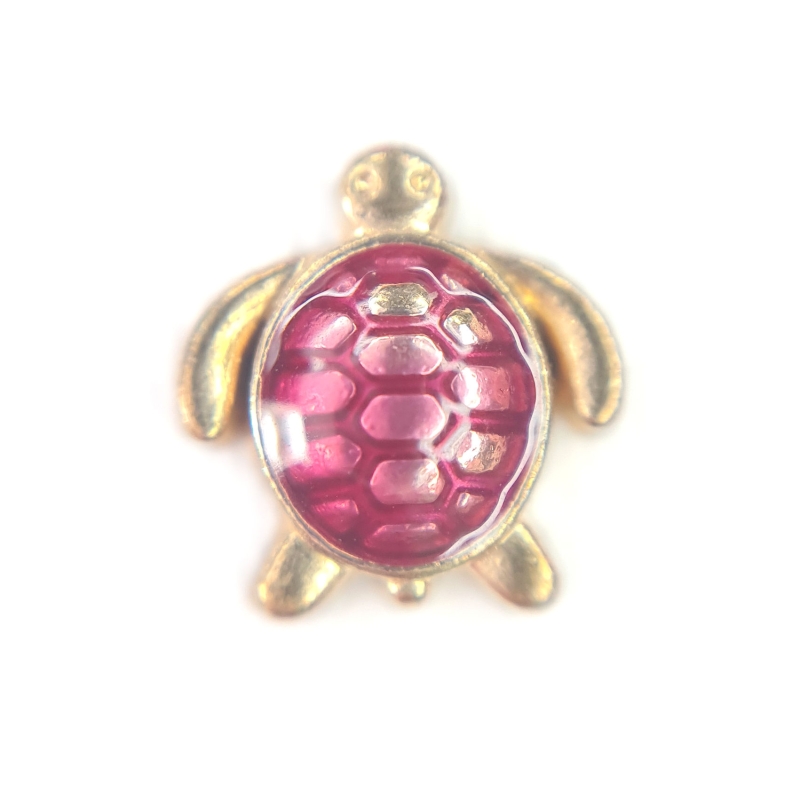 Golden Turtle Charm
