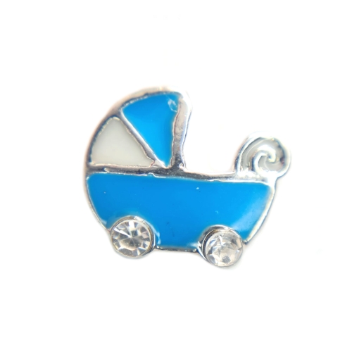 Blue Pram Charm Blue Pram Charm