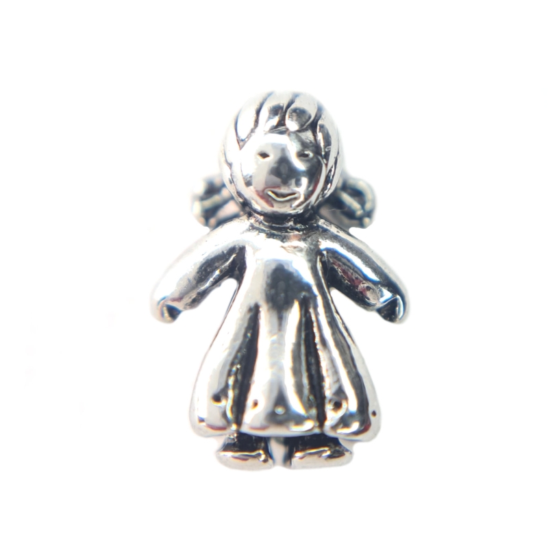 Silver Girl Charm