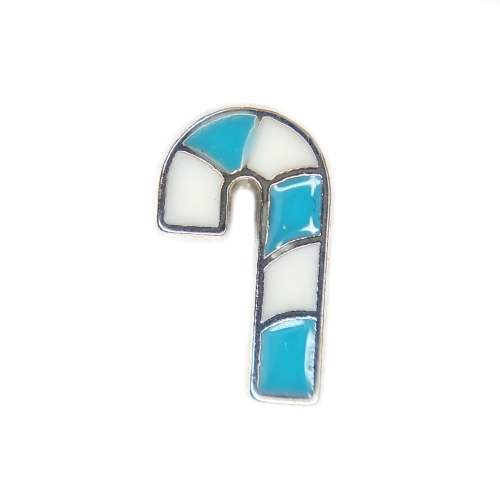 Blue Candy Cane Charm Blue Candy Cane Charm
