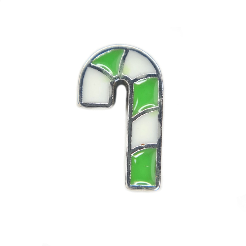 Green Candy Cane Charm