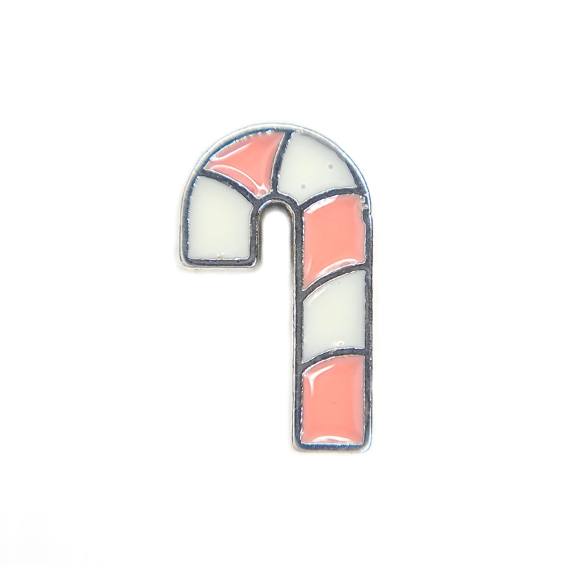 Pink Candy Cane Charm