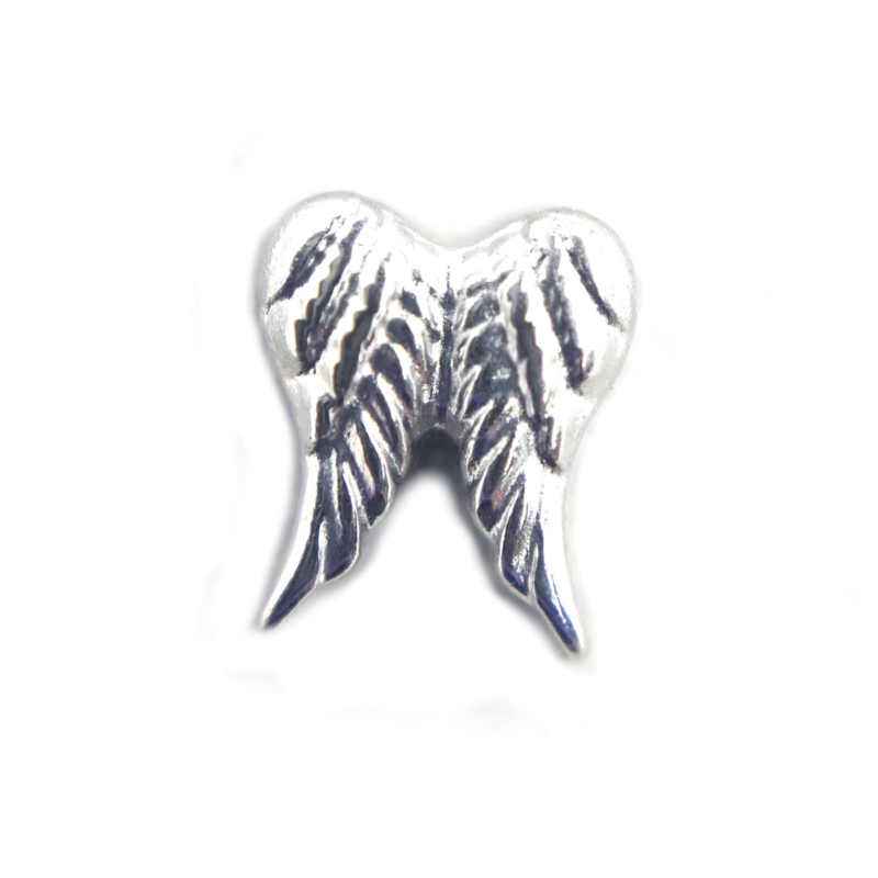 Angel Wings Charm - Silver