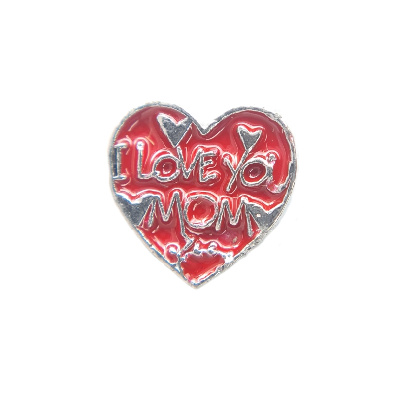 Love You Mom Red Heart Charm Love You Mom Red Heart Charm