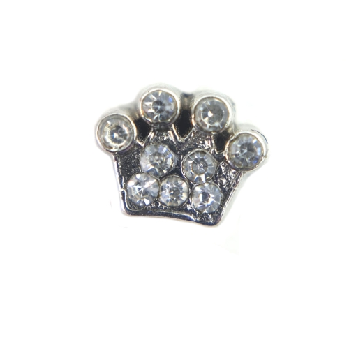 Small Crystal Crown Charm
