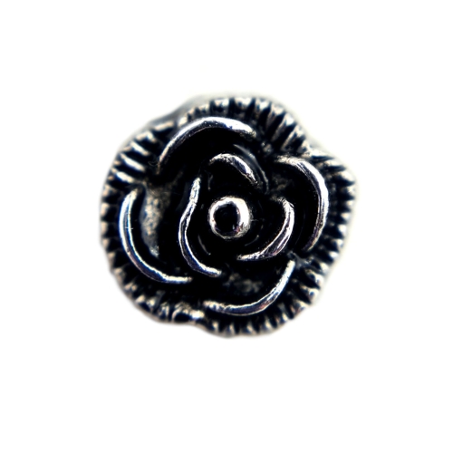 Small Black Rose Charm