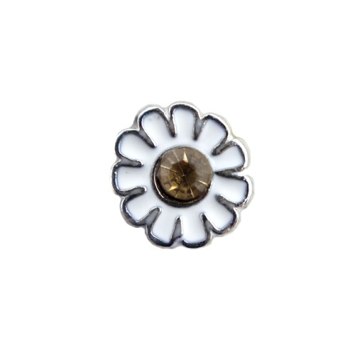 Small White Daisy Charm
