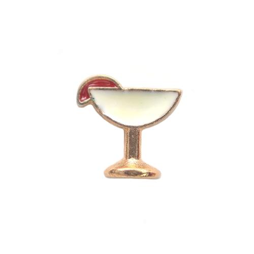 White cocktail charm