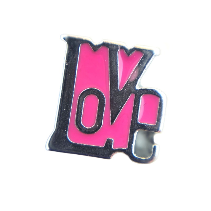 Pink Art Nouveau Love Charm