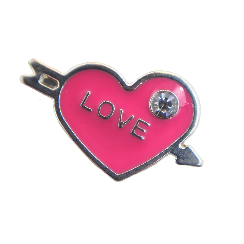 Love Heart Arrow Charm