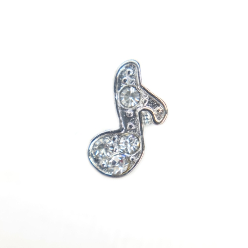 Crystal Music Note Charm