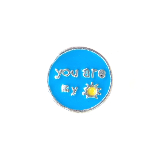 Blue You Are My Sunshine Charm