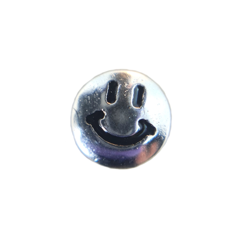 Silver Smiley Face Charm