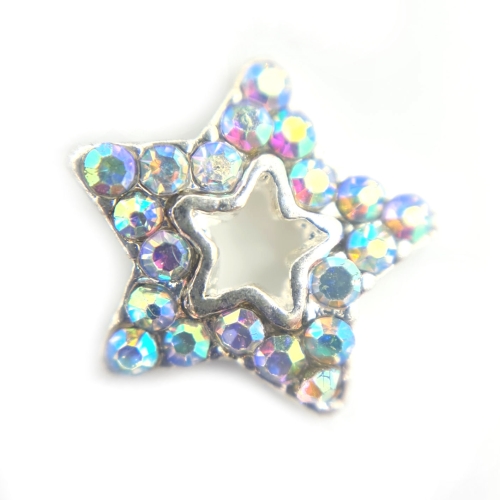 Large Crystal Star Charm