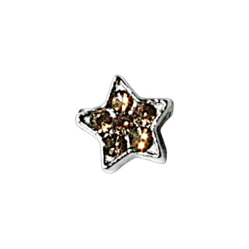 Yellow crystal star charm Yellow crystal star charm