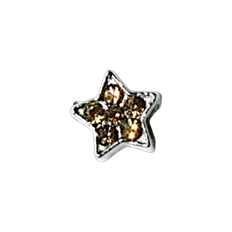 Yellow crystal star charm Yellow crystal star charm
