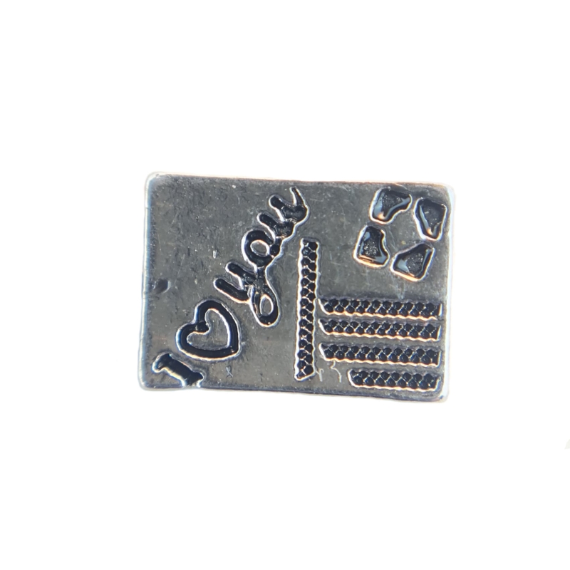 I Love You Postcard Charm