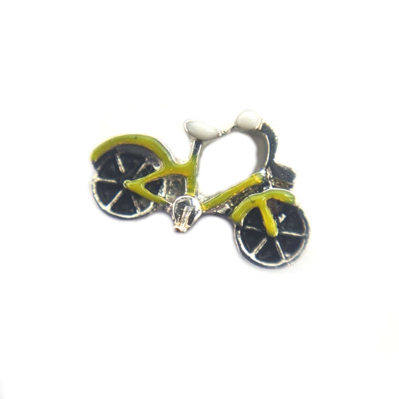 Yellow bicycle charm