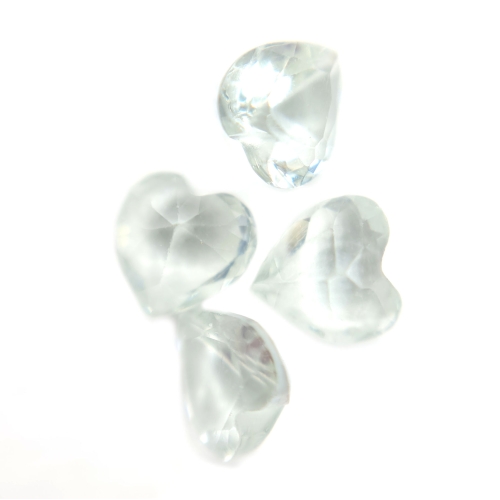 Palest Blue Heart Gems