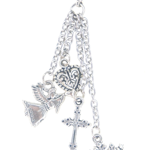 Cross And Angel Charm Dangle