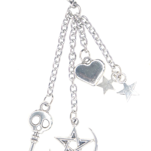 Skull And Star Charm Dangle